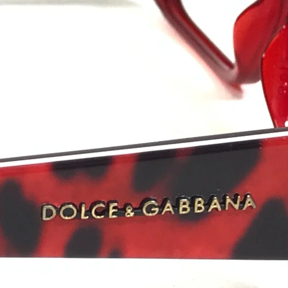 Dolce & Gabbana Eyeglasses Frames DG 3076 1829 Red Black Cheetah Print 51-15-135